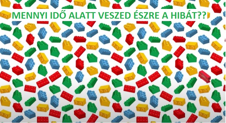 Mennyi idő alatt veszed észre a hibát, hány másodperc alatt látod meg az oda nem illő darabot?