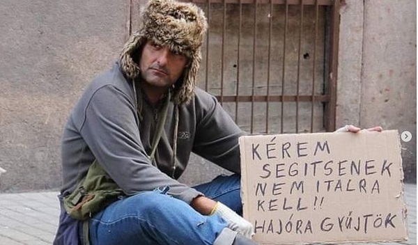 Legújabb képén Győzike az utcán ül és kéreget: ezzel indokolja