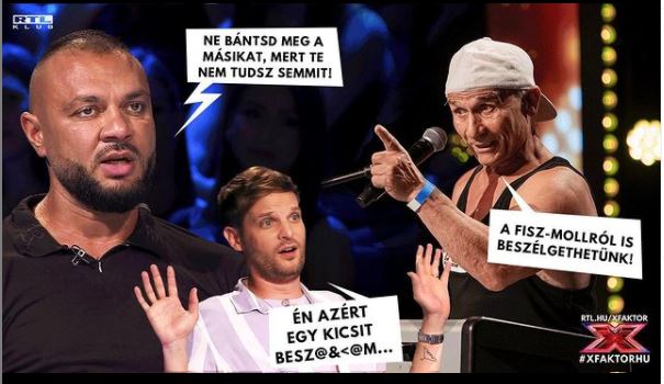 Durván leoltották Gáspár Lacit az X-Faktorban: videón a beszólás